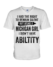 Load image into Gallery viewer, A Michigan Girl Didn&#39;t Have Ability Custom Design Guys V-Neck
