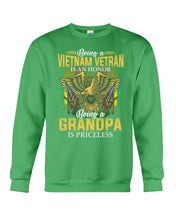 Load image into Gallery viewer, Being A Vietnam Veteran Is An Honor Grandpa Gifts Sweatshirt
