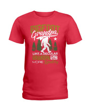 Load image into Gallery viewer, Bigfoot Grandma - Like A Regular Grandpa But Way More Squatchy Custom Design Ladies Tee
