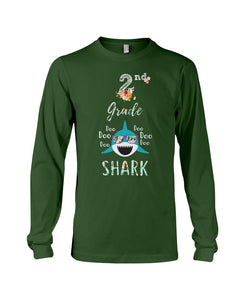 2Nd Grade Doo Doo Shark Anniversary Gift Unisex Long Sleeve