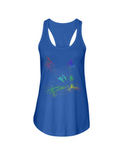Load image into Gallery viewer, Colorful Cat Heart Custom Design Gift For Cat Lovers Ladies Flowy Tank
