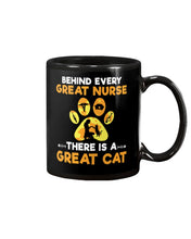 Load image into Gallery viewer, Behind Every Great Nurse There Is A Great Cat Custom Design Mug
