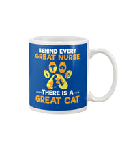 Load image into Gallery viewer, Behind Every Great Nurse There Is A Great Cat Custom Design Mug
