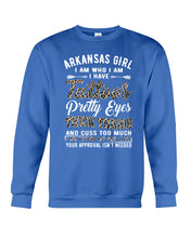 Load image into Gallery viewer, Arkansas Girl Have Tattoos Pretty Eyes Gifts For Arkansas Girls Sweatshirt
