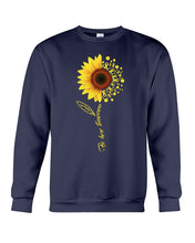 Load image into Gallery viewer, Be Here Tomorrow Sunflower Spina Bifida Awareness Sweatshirt
