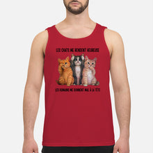 Load image into Gallery viewer, Cat Make Me Happy Gift For Cat Lovers Unisex Tank Top
