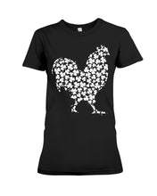 Load image into Gallery viewer, Chicken Irish Clover For St. Patrick&#39;s Day Ladies Tee
