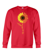 Load image into Gallery viewer, Be Here Tomorrow Sunflower Spina Bifida Awareness Sweatshirt
