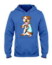 Load image into Gallery viewer, Bull I Love Mom Custom Design Gifts For Dog Lovers Hoodie
