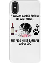 Load image into Gallery viewer, A Woman Cannot Survive On Wine Alone Gifts Phone case
