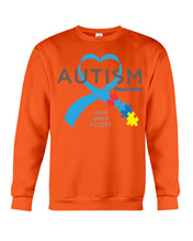 Load image into Gallery viewer, Autism Love Hope Accept Custom Design - World Autism Awareness Day Gift Sweatshirt
