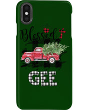 Load image into Gallery viewer, Blessed Gee Black And White Plaid Driving Car Custom Design Gifts Phone case
