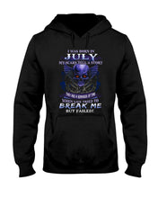 Load image into Gallery viewer, Born In July My Scars Tell A Story Hoodie
