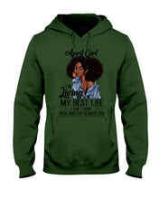 Load image into Gallery viewer, April Birthday Gift Ideas - April Girl I&#39;m Living My Best Life Hoodie
