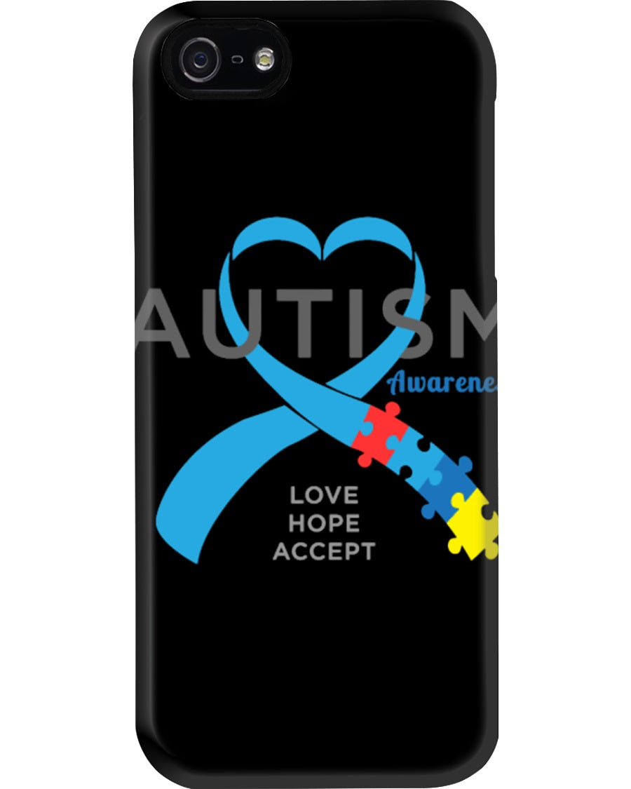 Autism Love Hope Accept Custom Design - World Autism Awareness Day Gift Phone case