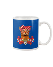 Load image into Gallery viewer, Abyssinian Bow Special Gift For Cat Lovers Mug
