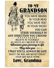 Load image into Gallery viewer, Believe In Yourself As Much As Believe In You Best Gift For Grandson Vertical Poster
