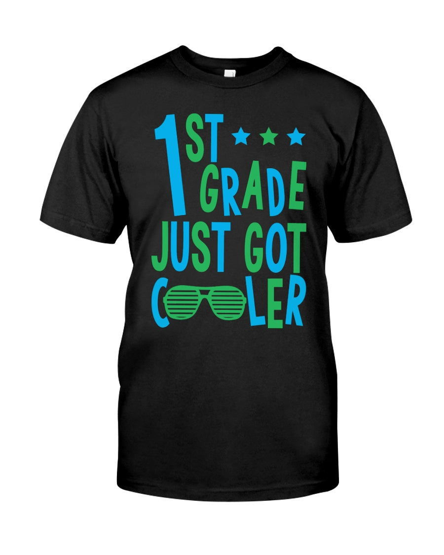 1St Grade Just Got Cooler Cutest Glasses Guys Tee