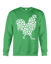 Load image into Gallery viewer, Chicken Irish Clover For St. Patrick&#39;s Day Sweatshirt
