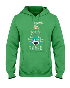 2Nd Grade Doo Doo Shark Anniversary Gift Hoodie