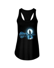 Load image into Gallery viewer, Bigfoot Guitar And Lake  Meaningful Gifts For Bigfoot Lovers Ladies Flowy Tank
