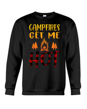 Load image into Gallery viewer, Campfires Get Me Hot Gifts For Camping Lovers Sweatshirt
