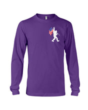 Load image into Gallery viewer, Bigfoot Flag Usa Two-Sided Custom Design Gift For Friends Unisex Long Sleeve
