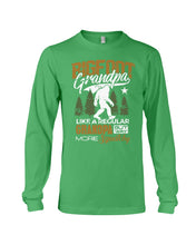 Load image into Gallery viewer, Bigfoot Grandma - Like A Regular Grandpa But Way More Squatchy Custom Design Unisex Long Sleeve
