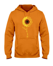 Load image into Gallery viewer, Be Here Tomorrow Sunflower Spina Bifida Awareness Hoodie

