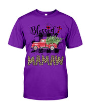 Load image into Gallery viewer, Blessed Mamaw Leopard Pattern Driving Car Custom Design Gifts Guys Tee
