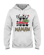 Load image into Gallery viewer, Blessed Mamaw Leopard Pattern Driving Car Custom Design Gifts Hoodie
