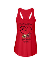 Load image into Gallery viewer, A Simple Woman Loves Dog Hockey And Wine Custom Design Ladies Flowy Tank
