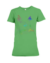 Load image into Gallery viewer, Colorful Cat Heart Custom Design Gift For Cat Lovers Ladies Tee
