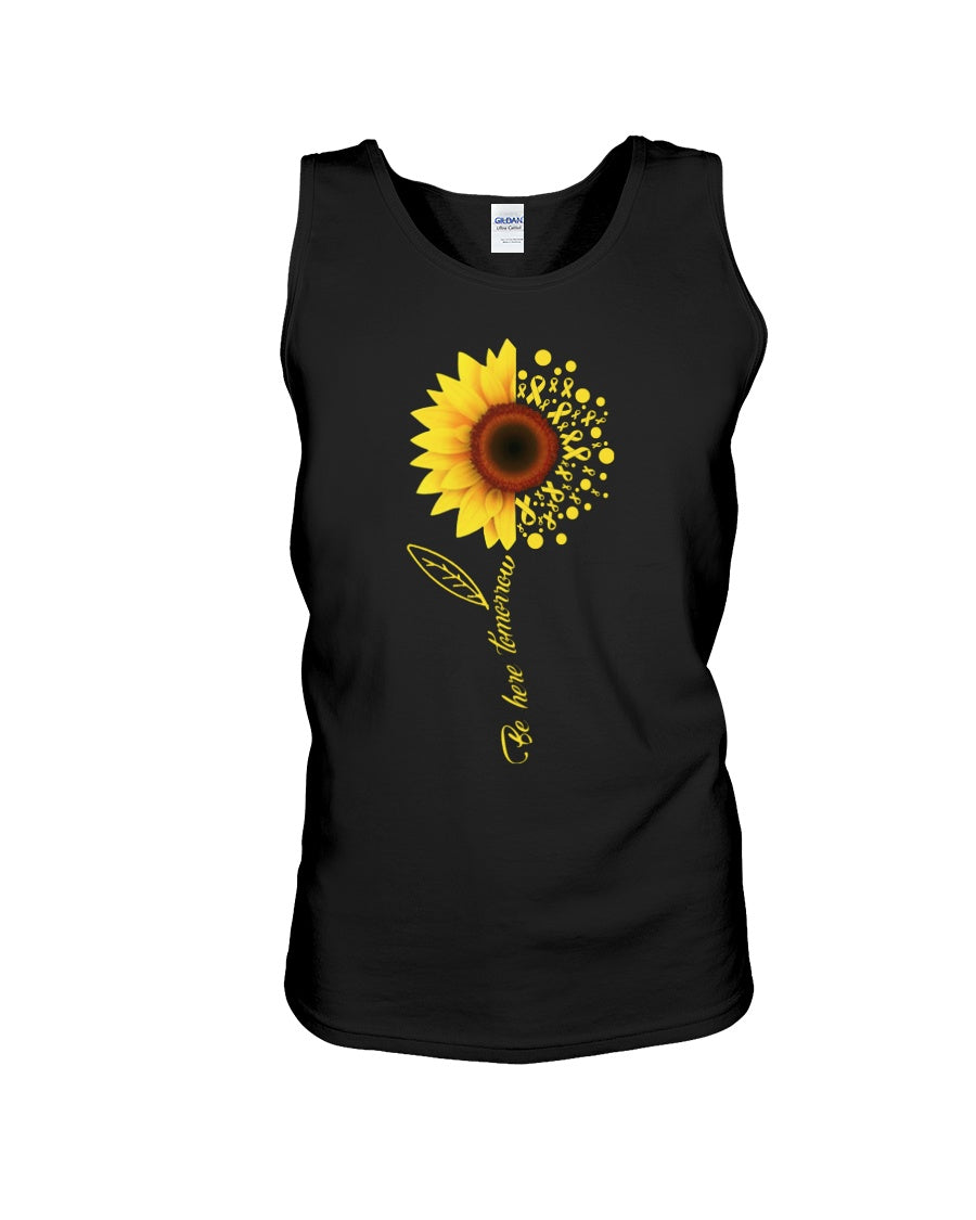Be Here Tomorrow Sunflower Spina Bifida Awareness Unisex Tank Top