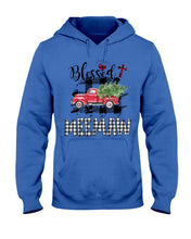 Load image into Gallery viewer, Blessed Meemaw Black And White Plaid Driving Car Custom Design Gifts Hoodie
