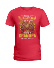 Load image into Gallery viewer, Being A Vietnam Veteran Is An Honor Grandpa Gifts Ladies Tee

