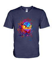Load image into Gallery viewer, Colorful Sea Otter Custom Design For Animal Lovers Guys V-Neck
