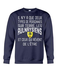 A Que Deux Types De Personnes Sur Terre Les Aulnay-Sous-Bois Emblem Sweatshirt