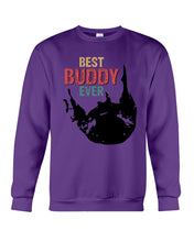 Load image into Gallery viewer, Best Buddy Ever Colorful Words Abstract Personalized Name Gifts Sweatshirt
