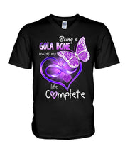 Load image into Gallery viewer, Being A   Gola Bone  Makes My Life Complete Personalized Name Gifts Guys V-Neck
