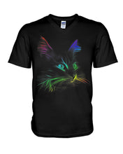 Load image into Gallery viewer, Colorful Cat Heart Custom Design Gift For Cat Lovers Guys V-Neck

