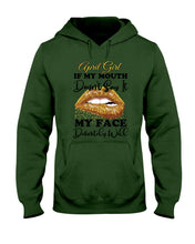 Load image into Gallery viewer, April Girl If My Mouth Doesn&#39;t Say It My Face Definitely Will Custom Design Hoodie
