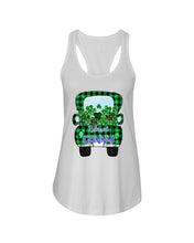Load image into Gallery viewer, Blessed Ganny Patrick&#39;s Day Custom Design Personalized Name Gifts Ladies Flowy Tank
