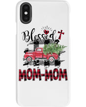 Load image into Gallery viewer, Blessed Mom-Mom Red Plaid Driving Car Custom Design Gifts Phone case
