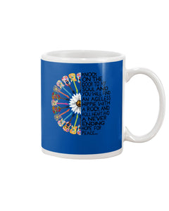 A Never Ending Hope For Peace Guitar Hippie Design Limited Edition Mug