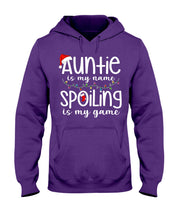 Load image into Gallery viewer, Auntie Is My Name - Spoiling Is My Game Hoodie
