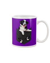 Load image into Gallery viewer, Border Collie In Pocket Personalized Name Gifts For Dog Lovers Mug
