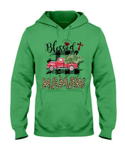Load image into Gallery viewer, Blessed Mamaw Leopard Pattern Driving Car Custom Design Gifts Hoodie

