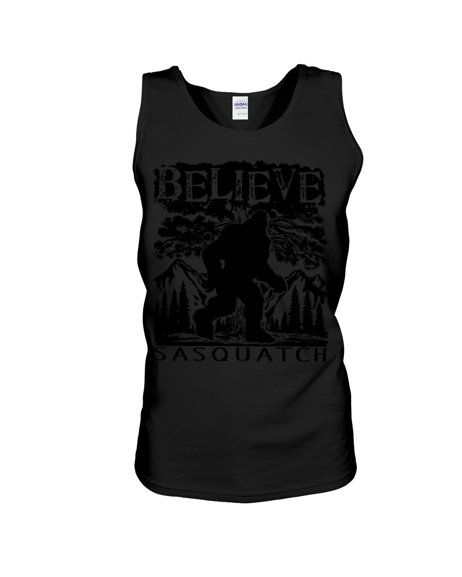 Bigfoot Believe Sasquatch Custom Design For Friends Unisex Tank Top
