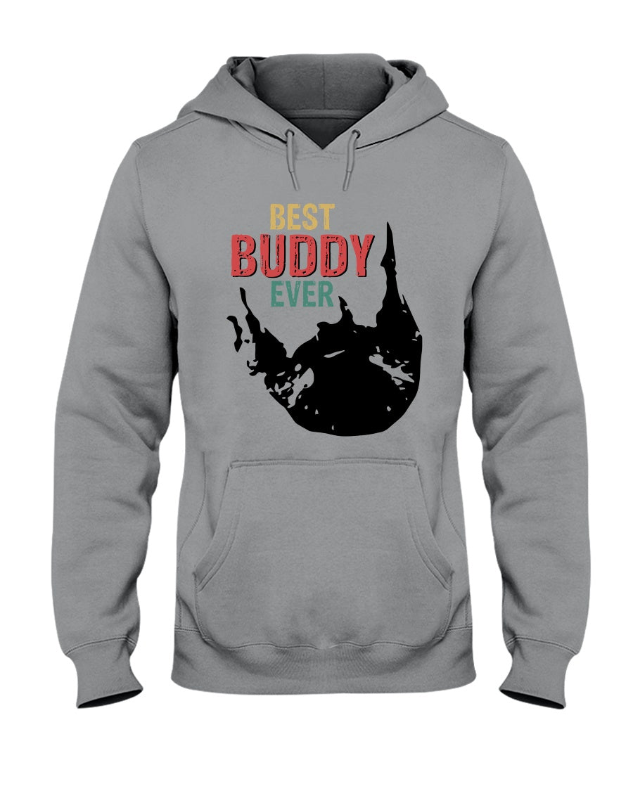 Best Buddy Ever Colorful Words Abstract Personalized Name Gifts Hoodie